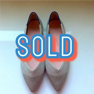 ROTHY’s THE POINT- DIAMOND METALLIC- size 6.5